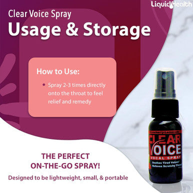 Liquidhealth Clear Voice Vocal Spray Strawberry Lemonade (3pack)