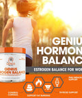 Genius Estrogen Balance, DIM Supplement - Estrogen Blocker for Men & Women - Hormones, Hormonal Acne & Menopause - Anti-Estrogen Aromatase Inhibitor with Grape Seed Extract & BioPerine - 30 Capsules
