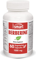 Supersmart Berberine 1000 Mg Per Day Berberis Vulgaris Extract Standardized to 97 Berberine Anti Inflammatory Antioxidant Supplement NonGMO Gluten Free 60 Vegetarian Capsules