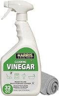 HARRIS Cleaning Vinegar 32 Fl Oz Ready to Use with Microfiber Towel