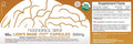 Lions Mane Mushroom Capsules 500mg 60 Count Hericium erinaceus Organic Whole Fruiting Body Mushroom Extract Brain Health Supplement Neuroprotective Boosts Mood