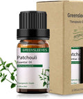 GREENSLEEVES Patchouli Essential Oil 10ml, 100% Pure Organic Patchouli Aromatherapy Diffuser Oils 10ml