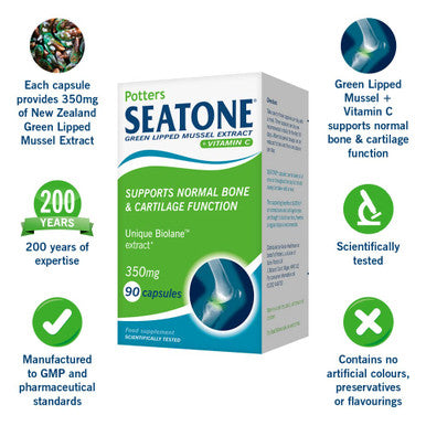 Potters Seatone Green Lipped Mussel Extract + Vitamin C 90's