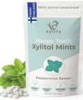 Xylitol Mints for Oral Care - Apple flavor, with Xylitol and Erythritol, Sugar Free Candy, Happy Teeth dental mints from Finland, 5 oz - 265 mints