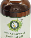 Cedarwood Essential Oil | Juniperus Virginiana | Cedarwood Oil | For Body | For Hair | Pure Cedarwood Oil | 100% Pure Natural | Steam Distilled | Therapeutic Grade | 50ml | 1.69oz By R V Essential