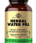 Solgar Herbal Water Pill 100 Vegetable Capsules - Supports Fluid Balance - Concentrated Herbal Extracts - Non-Gmo Vegan Gluten Free Dairy Free Kosher Halal - 100 Servings