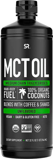 Sports Research Vitamin D3K2 5000Iu 60Ct Mct Oil C8 C10 C12 32Oz Bundle