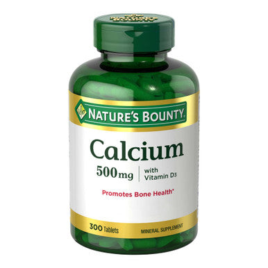 Nature's Bounty Calcium Plus 500 Mg Vitamin D3 Immune Support & Bone Health 300 Tablets
