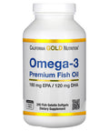 Omega-3 Premium Fish Oil By California Gold Nutrition, Concentrated Formula With Epa & Dha, Support For Optimal Lipid Profile & Immune System, Gluten Free, Non-Gmo, 240 Fish Gelatin Softgels