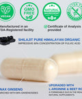 Vinatura Shilajit Pure Himalayan Capsules 1500Mg Supplement