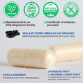 Vinatura Shilajit Pure Himalayan Capsules 1500Mg Supplement