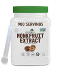 Morning Pep 100% Pure Monk Fruit extract sweetener, No Erythritol, Monkfruit Extract Powder, NON-GMO Project Verified, Keto Certified, OU kosher, No Fillers Zero Calories | Over 450 Servings | 5 oz
