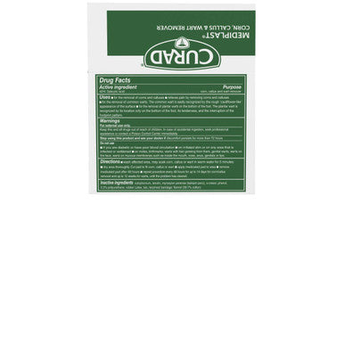 Curad - CUR01496 Mediplast (25 Pads) Corn Callus & Wart Remover 40% Salicylic Acid Pads for topical removal of corns callus or plantar warts