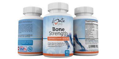 Bone Strength - Calcium Magnesium for Bone Health- Calcium Citrate with Vitamin D3 for Bone Density- Calcium Supplement for Women-High Absorption Calcium 1000mg- 90 Tablets Made USA by Amate Life