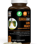 Clinical Daily Vegan Lung Cleanse And Detox Capsules A Purer Better Lungs Supplement. Mucus Clear Lung Detox Supports Breathing Deep Lung Restore To Support Better Lung Health. 60 Ct