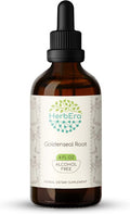 Goldenseal Root B120 Alcohol-Free Herbal Extract Tincture, Super-Concentrated Responsibly farmed Goldenseal (Hydrastis Canadensis) (4 fl oz)
