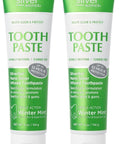 American Biotech Labs Silver Biotics Tooth Paste Silversol Agâ‚„Oâ‚„ 20 Ppm Nano-Silver Infused + Above-Sea Coral Calcium Naturally Whitening Flouride- Winter Mint 4 Oz