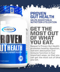 Gaspari Nutrition Proven Gut Health, Promotes Healthy Digestion, Prebiotics and Probiotics, Sports Digestion and Nutrient Utilization (30 Servings)
