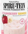 NaturesPlus SPIRU-TEIN, Peaches & Cream - 1.12 lb - Plant-Based Protein Powder - Vitamins & Minerals for Energy - Vegetarian, Gluten Free - 15 Servings