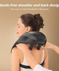 Merach Neck Massager For Pain Relief Deep Tissue, Shiatsu Neck And Shoulder Massager With Heat, Cordless Back Massager For Home, Office, Car Use, Gifts For Men And Women