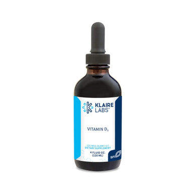Klaire Labs Vitamin D3 Liquid Drops - High Potency 5000Iu Vit D In Easy-To-Absorb Mct Oil - Immune, Bone & Cardiovascular Support - No Soy, No Artificial Colorings Or Flavors (120Ml / 4 Fl Oz)