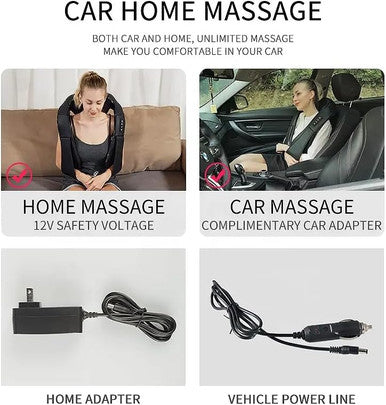 Shiatsu Neck And Back Massager For Pain Relief With Soothing Heat, Deep Tissue Kneading Massage For Shoulders And Legs, Home, Office, And Car Use, Best Gifts For Women Men Mom Dad