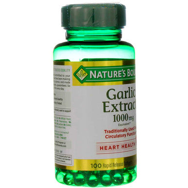 Nature's Bounty Garlic Extract 1000 Mg 100 Rapid Release Softgels (Pack Of 6)