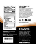 Terrasoul Superfoods Organic Cacao Butter Wafers 4 Lbs (4 Pack) - Raw | Keto | Vegan | Unrefined