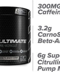 C4 Ultimate Pre Workout Powder Arctic Snow Cone Sugar Free Preworkout Energy Supplement for Men and Women 300mg Caffeine + 3.2g Beta Alanine + 2 Patented Creatines 20 Servings