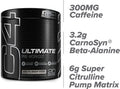 C4 Ultimate Pre Workout Powder Arctic Snow Cone Sugar Free Preworkout Energy Supplement for Men and Women 300mg Caffeine + 3.2g Beta Alanine + 2 Patented Creatines 20 Servings