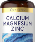 Carlyle Calcium Magnesium Zinc | 300 Caplets | Vegetarian Non-GMO Gluten Supplement