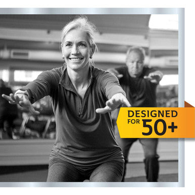 Curad Performance Series Back Support Designed for Active Seniors 50+ Large Easy to Grip Tabs & Loops for Easier Application Helps with Moderate to Lower Back Pain