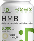 Deal Supplement Ultra Strength HMB Supplements 3000mg Per Serving 240 Capsules | Third Party Tested | Supports Muscle Growth Retention & Lean Muscle Mass | Fast Workout Recovery