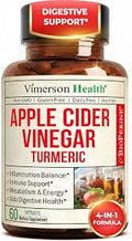 Organic Apple Cider Vinegar Capsules Ã¢â‚¬â€œ Turmeric and Apple Cider Vinegar, Ginger Root + Bioperine for Max Absorption Ã¢â‚¬â€œ Aids Metabolism, Energy & Inflammation Balance Ã¢â‚¬â€œ Tumeric ACV Capsules - 60 Count