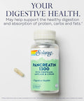SOLARAY Pancreatin Supplement 1300 mg 90 Count