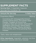 Pure For Men T-Support Supplement Vegetarian Total Support For Men With Maca, Vitamin D, & Ashwagandha, Muscle Health Endurance, Strength, Focus, & Energy Support 60 Capsules