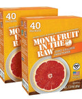 Suger in the Raw Monk Fruit Zero-Calorie Sugar Substitute Packets - Natural Monk Fruit Sweetener Powder, No Erythritol, Plant-Based Keto Sweetener, Diabetic Friendly, 40 Count Each (Pack of 2)