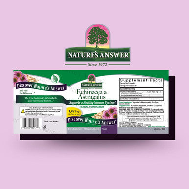 Nature'S Answer Echinacea & Astragalus | Supports a Healthy Immune System | Vegan Non-GMO & Kosher |Capsules 90Ct