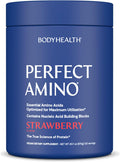BodyHealth PerfectAmino Powder - BCAA and EAA Powder for Pre and Post Workout - Amino Acid Energy Drink for Men and Women to Support Lean Muscle and Recovery