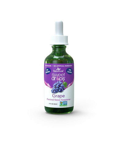 Sweetleaf Sweet Drops Liquid Stevia Sweetener Grape 2 Ounce