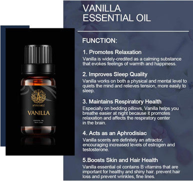 Aphrosmile Vanilla Essential Oil - 100% Pure Vanilla Oil, Organic Therapeutic-Grade Aromatherapy Essential Oil 10mL/0.33oz