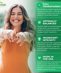 Zazzee Advanced Immune Support, 1300 Mg Per Tablet, 30 Vegan Tablets, 30 Day Supply, 1000 Mg Vitamin C, 1000 Mg Echinacea, 1000
