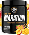 6AM Run Marathon Running Supplements for Endurance and Stamina Amino Energy with BCAAs for a Clean Pre Running Fuel No Jitters Marathon Essentials Peach Mango 40 Servings