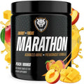 6AM Run Marathon Running Supplements for Endurance and Stamina Amino Energy with BCAAs for a Clean Pre Running Fuel No Jitters Marathon Essentials Peach Mango 40 Servings