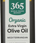 365 by Whole Foods Market, Organic Extra Virgin Mediterranean Olive Oil, 33.8 Fl Oz