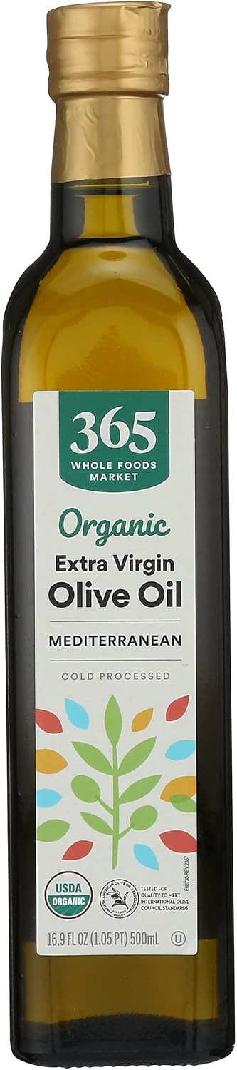 365 by Whole Foods Market, Organic Extra Virgin Mediterranean Olive Oil, 33.8 Fl Oz
