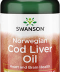 Swanson Cod Liver Oil - Wellness Supplement Promoting Bone Skin Health Vision Support & Immune System Function w/High Absorption Vitamin A - (180 Softgels 350mg Each)