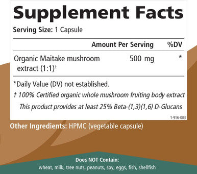 Pure Essence Labs MyPure Maitake Mushroom Extract Supplement Ãƒâ€šÃ¢â‚¬â€œ 100% from Fruiting Bodies to Immune Support System, Stress Relief, Build Energy - Strength Booster for Men and Women (30 Capsules)