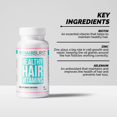 Hair Burst Hair Growth Vitamins Biotin Anti Hair Loss Supplement for Women 60 capsules