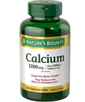 Nature's Bounty Calcium Plus Vitamin D 1200mg, 100 Softgels (Pack of 2)